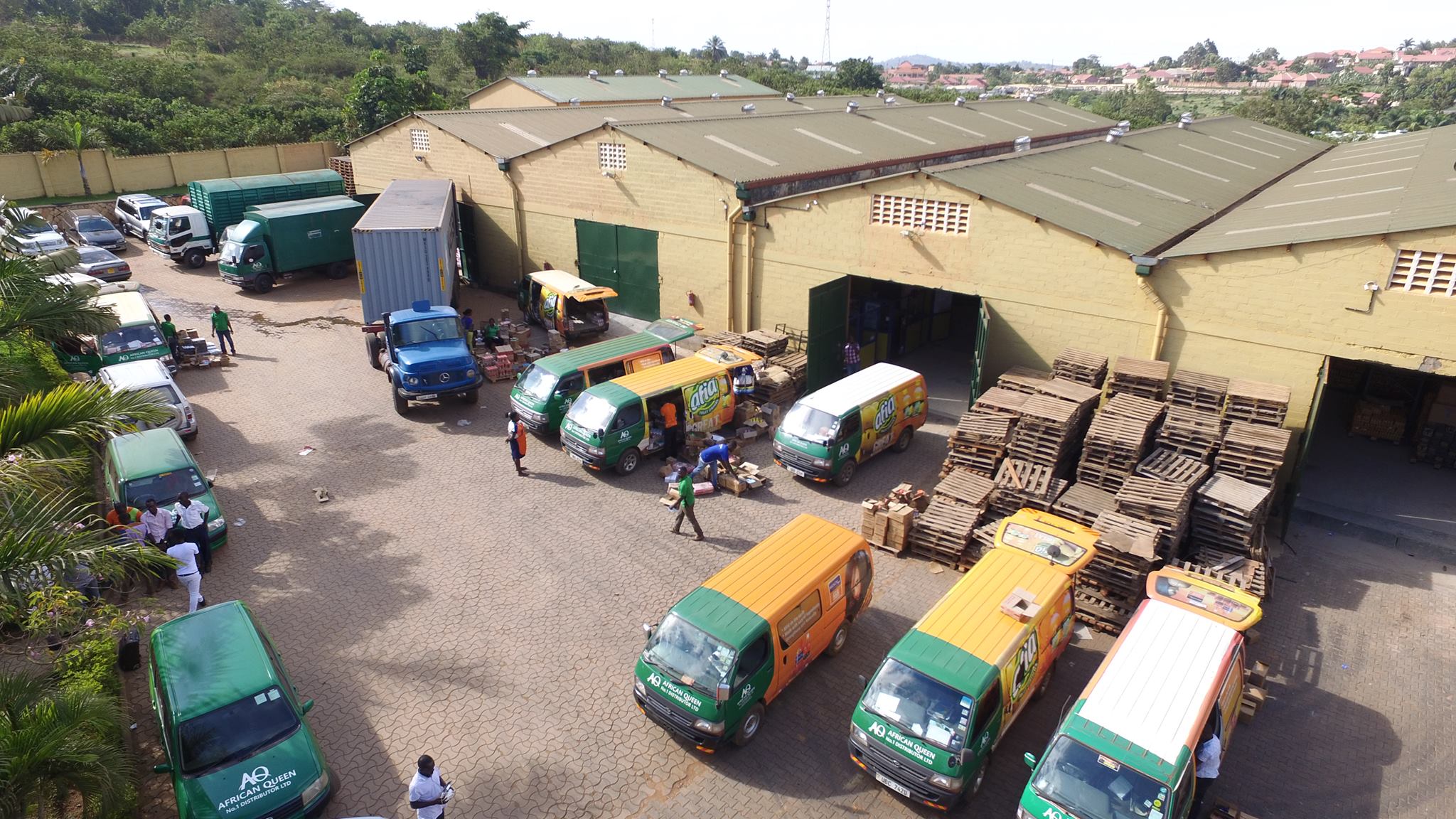 African Queen Namanve warehouse and fleet